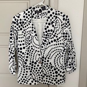 Notations Polka Dot Blazer